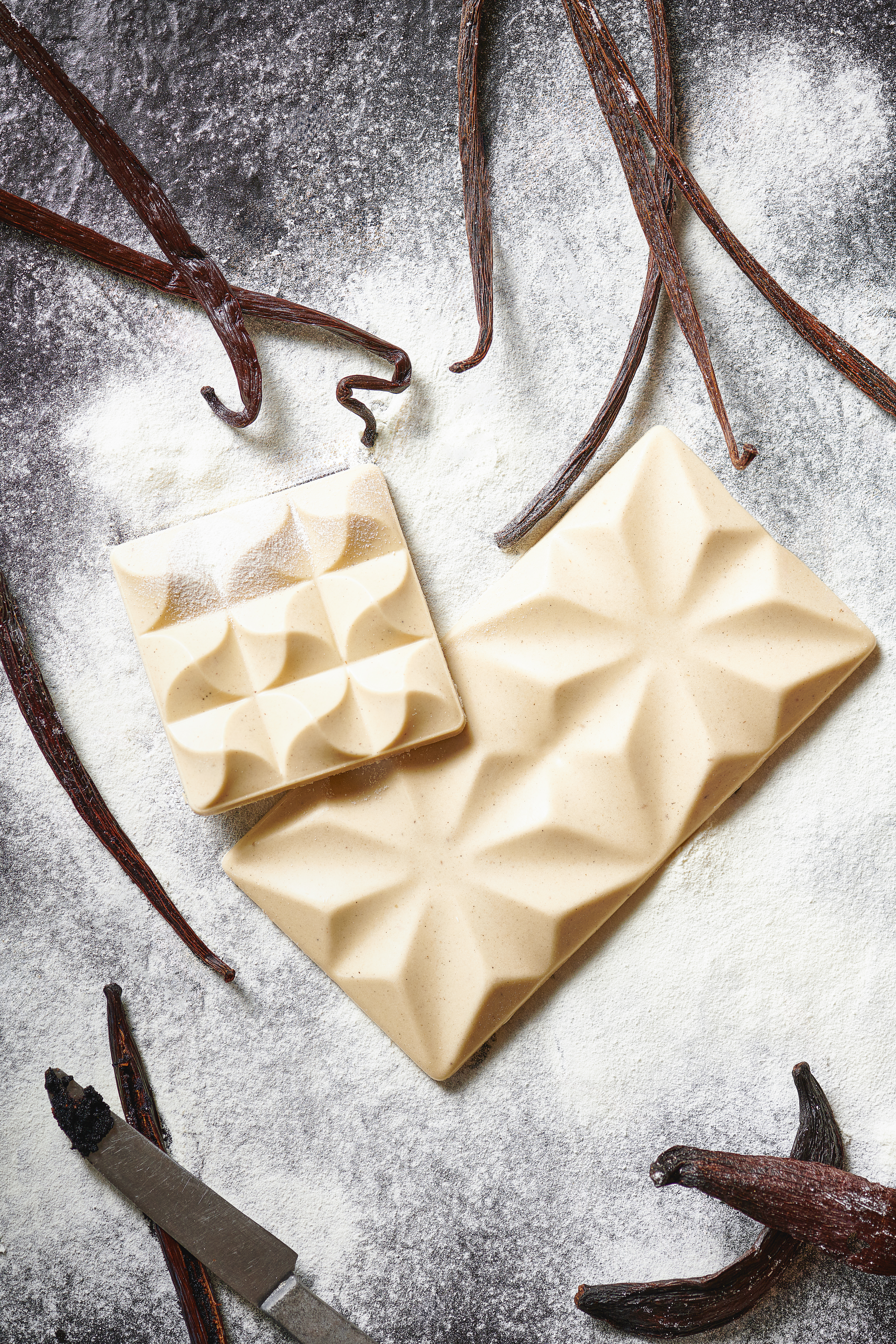 Tablette de chocolat blanc du Pacifique